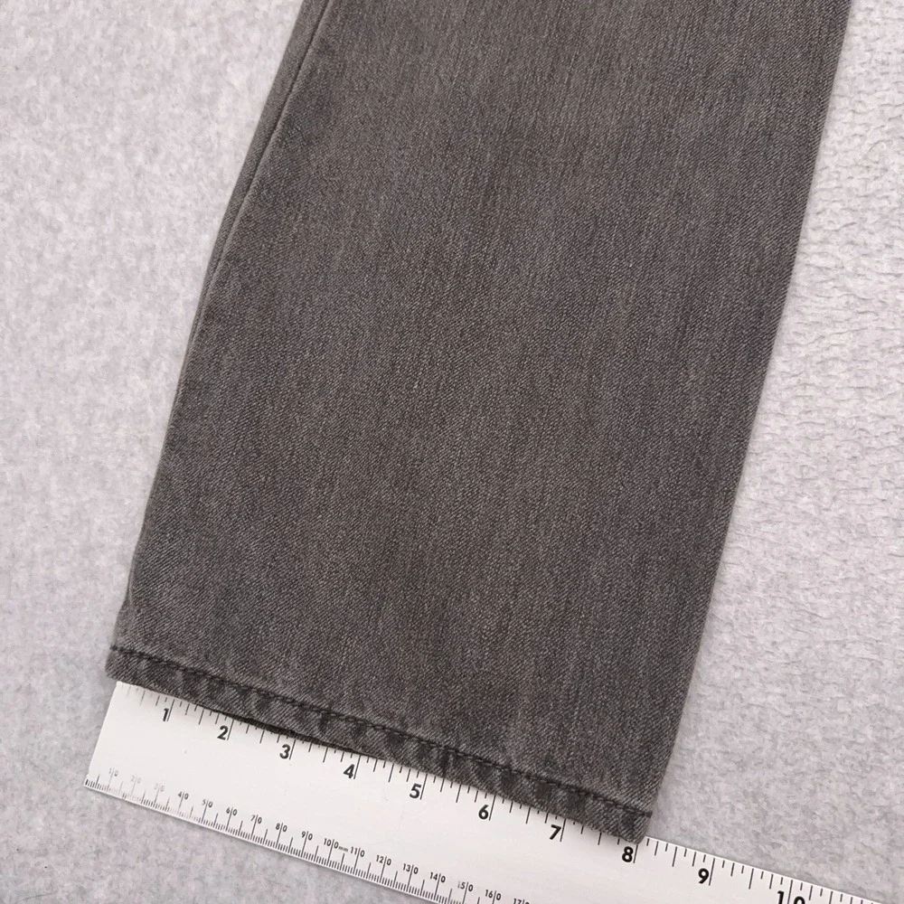 Levi's 514 Jeans Men's 33X33 Gray‎ Denim Slim Straight Faded Faux Flap Pocket